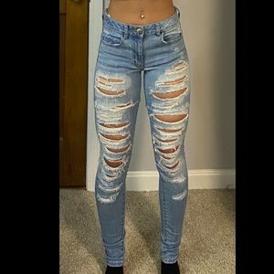 American Eagle Ripped Skinny Jeans